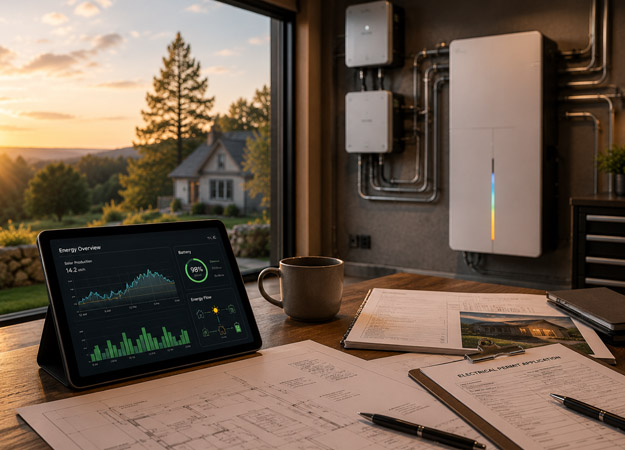 Battery storage.