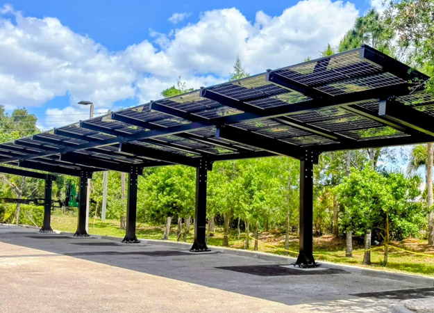 Solar carports.
