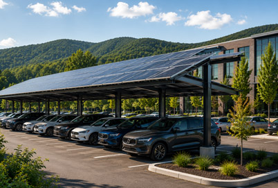 Commercial solar carprots.