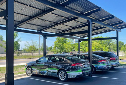 EV-ready carports.